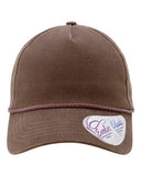Women's Washed 5-Panel Rope Cap Women's Washed 5-Panel Rope Cap