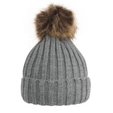 Cable Knit Beanie w/ Removable Pom-Pom Cable Knit Beanie w/ Removable Pom-Pom