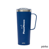 Perka® Winston 28 oz. Double Wall, Stainless Steel Travel Mug Perka® Winston 28 oz. Double Wall, Stainless Steel Travel Mug