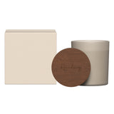 GLASS CANDLE WITH ACACIA WOOD LID GLASS CANDLE WITH ACACIA WOOD LID