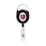 Oval Metal Retractable Badge Reel w/ Carabiner Oval Metal Retractable Badge Reel w/ Carabiner