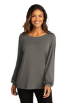 Port Authority Ladies Luxe Knit Jewel Blouse