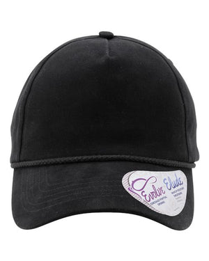 Women's Washed 5-Panel Rope Cap
