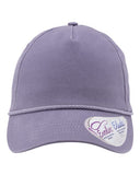 Women's Washed 5-Panel Rope Cap
