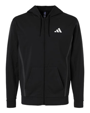 Adidas® Game & Go Fleece Full-Zip Hooded Sweatshirt
