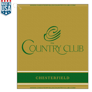 16" x 19" Custom Woven Golf Towel w/ Hook