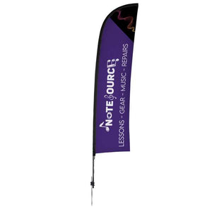 13' Elite Blade Nylon Sail Sign Kit (Single-Sided w/ Ground Spike)