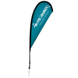 8' Elite Teardrop Nylon Sail Sign Kit (Single-Sided w/ Ground Spike)