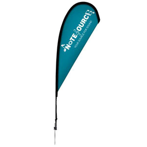 8' Elite Teardrop Nylon Sail Sign Kit (Single-Sided w/ Ground Spike)