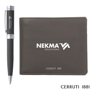 Cerruti 1881® Zoom Card Wallet & Fountain Pen Gift Set