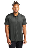 Mercer + Mettle® Men's Stretch Pique Full-Button Polo