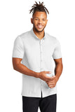 Mercer + Mettle® Men's Stretch Pique Full-Button Polo