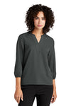 Mercer + Mettle® Ladies Stretch Crepe 3/4 Sleeve Blouse