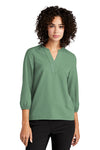 Mercer + Mettle® Ladies Stretch Crepe 3/4 Sleeve Blouse