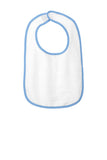 Rabbit Skins™ Infant Contrast Trim Terry Bib