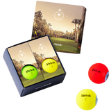 Volvik ® Vivid 4 Ball Set w/ Custom Gift Box & Sleeves