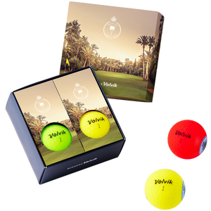 Volvik ® Vivid 4 Ball Set w/ Custom Gift Box & Sleeves