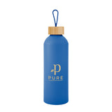 25 oz Blaire Recycled Aluminum Bottle With Bamboo Lid And Carry Handle