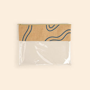 DOLLFACE POUCH - JUTE + CLEAR