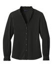 Brooks Brothers® Women's Long Sleeve Ruffle Collar Blouse