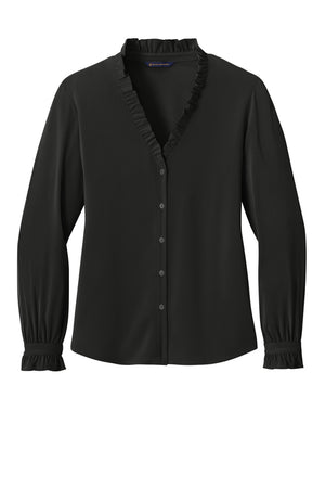 Brooks Brothers® Women's Long Sleeve Ruffle Collar Blouse