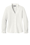 Brooks Brothers® Women's Long Sleeve Ruffle Collar Blouse