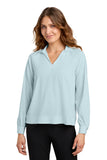 Mercer + Mettle® Women's Long Sleeve Buttery Soft Popover Blouse