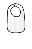 Rabbit Skins™ Infant Contrast Trim Terry Bib