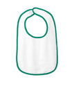 Rabbit Skins™ Infant Contrast Trim Terry Bib