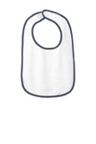Rabbit Skins™ Infant Contrast Trim Terry Bib