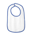 Rabbit Skins™ Infant Contrast Trim Terry Bib