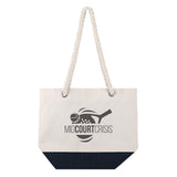12 Oz. Astoria Cotton Canvas Tote With Jute Bottom
