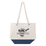 12 Oz. Astoria Cotton Canvas Tote With Jute Bottom