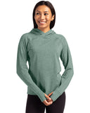 Cutter & Buck® Adapt Knit Recycled Heathered Hooded Pullover