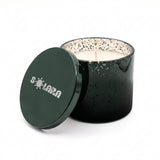 SOLARA 296 ml / 10 oz METALLIC GLASS CANDLE WITH TIN LID