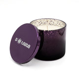 SOLARA 296 ml / 10 oz METALLIC GLASS CANDLE WITH TIN LID