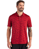 Cutter & Buck Coastline Recycled Double Peached Camo Print Mens Polo