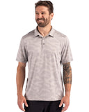 Cutter & Buck Coastline Recycled Double Peached Camo Print Mens Polo