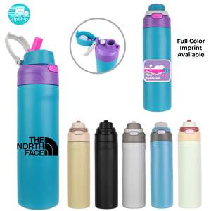 OYA - 24 oz Double-Wall Stainless Steel Bottle with 2-in-1 Lid