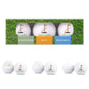 3 Pack Golf Ball Lip Moisturizer, Mints & Sunscreen