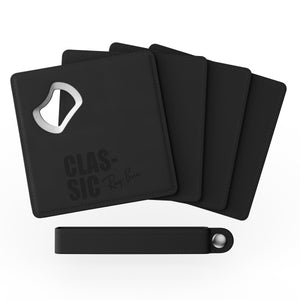2IN1 COASTER/BOTTLE OPENER SET