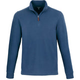 HUDSON Eco Knit Quarter Zip Ribbed Sweater