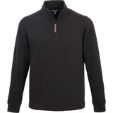 HUDSON Eco Knit Quarter Zip Ribbed Sweater
