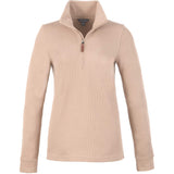 HUDSON Eco Knit Quarter Zip Ribbed Sweater