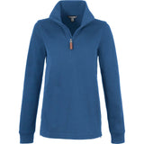 HUDSON Eco Knit Quarter Zip Ribbed Sweater