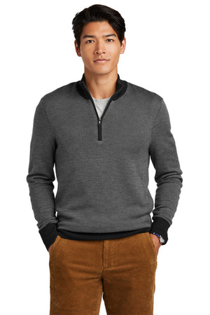 Brooks Brothers ® Washable Merino Birdseye 1/4-Zip Sweater