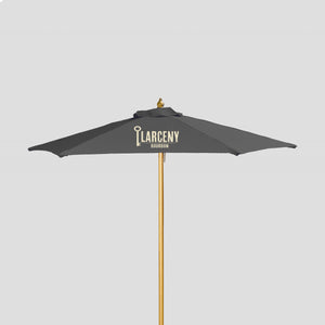 7' Wood Market Umbrella