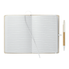 5" x 7" Organic Cotton Bound Notebook w/Pen