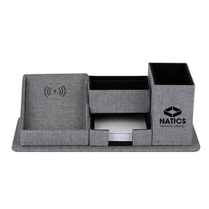 Amridge Wireless Charging Desk Organizer