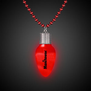 Holiday Bulb Light Up Necklace